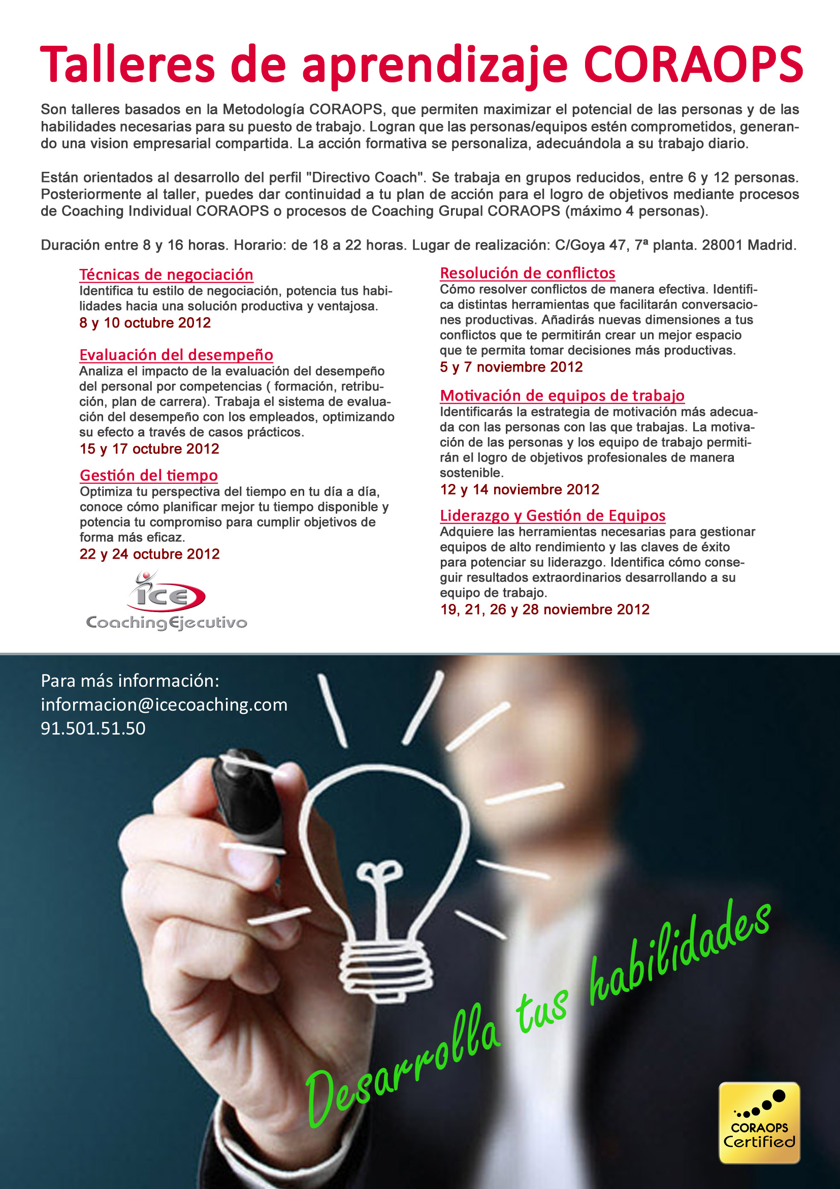 Calendario Talleres septiembre